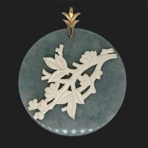 Vintage MINGS Jade Pendant